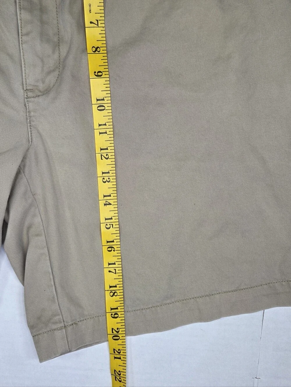 Polo Ralph Lauren Vintage Tyler Pleated Chino Shorts Mens Size 38 Beige Preppy